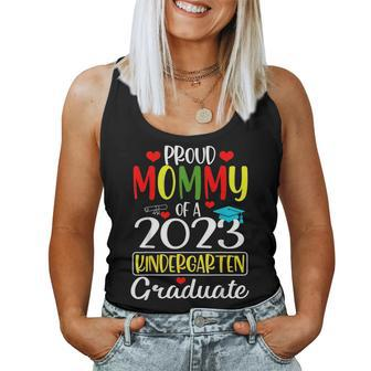 Funny Proud Mommy Of A Class Of 2023 Kindergarten Graduate Women Tank Top Basic Casual Daily Weekend Graphic - Seseable