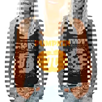 Pumpkin Pie Halloween Fall Thanksgiving Pumpkin Pi Fall Thanksgiving Women Tank Top | Mazezy