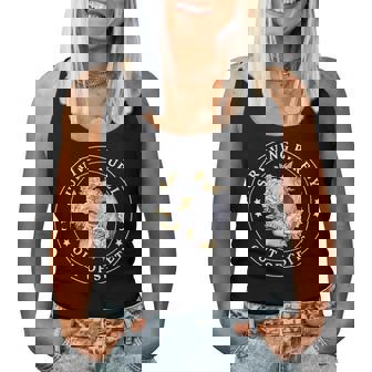Funny Sarcastic Flowers Skull Surviving Purely Out Of Spite Women Tank Top Basic Casual Daily Weekend Graphic - Thegiftio UK