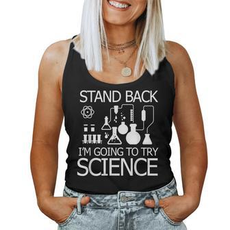 Scientist Vintage Try Science Teacher Women Tank Top | Mazezy AU