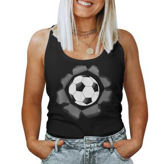 Soccer Ball Burst For Girls Boys & Adults Women Tank Top | Mazezy