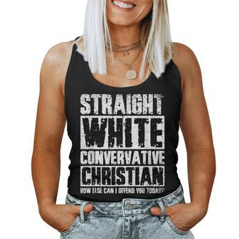 Straight White Conservative Christian Women Tank Top - Seseable