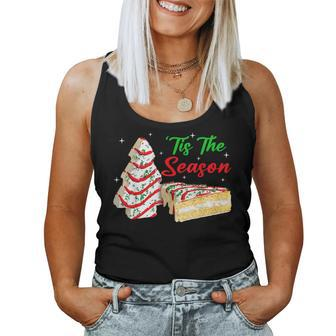 Tis The Season Christmas Tree Cakes Debbie Women Tank Top - Seseable