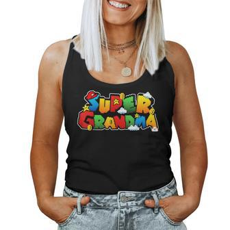 Gamer Super Grandma Funny Gamer Gifts For Grandma Women Tank Top - Thegiftio UK