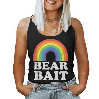 Gay Bear Bait Rainbow Lgbt Women Tank Top | Mazezy