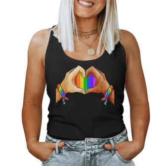 Gay Pride Clothing Lgbt Rainbow Flag Heart Lgbt Pride Month Women Tank Top Basic Casual Daily Weekend Graphic - Thegiftio UK