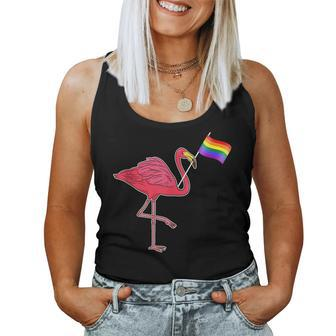 Gay Pride Flamingo Rainbow Flag Lgbt Parade Women Tank Top | Mazezy
