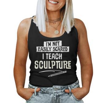 For Teacher Teach Sculpture Women Tank Top | Mazezy