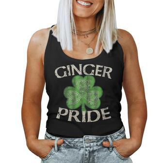 Ginger Pride Celtic St Patricks Day Lucky Irish Women Tank Top | Mazezy