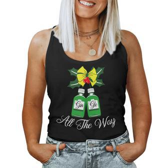 Gingle All The - Alcohol Christmas Gin Lovers Gin-Gle Women Tank Top | Mazezy