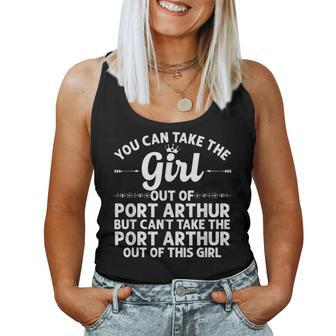 Girl Out Of Port Arthur Tx Texas Home Roots Usa Women Tank Top | Mazezy