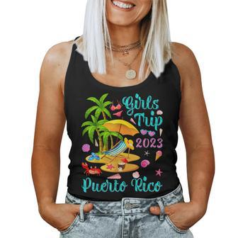 Girls Trip 2023 Beach Vacation Puerto Rico Beach Women Tank Top Weekend Graphic - Monsterry UK
