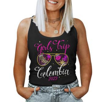 Girls Trip Colombia 2023 For Women Weekend Birthday Women Tank Top Weekend Graphic - Seseable