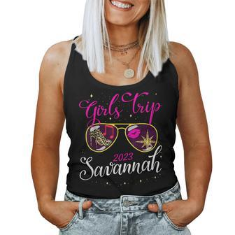 Girls Trip Savannah 2023 Girls Weekend Birthday Squad Women Tank Top - Monsterry