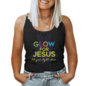 Glow For Jesus - Let Your Light Shine - Faith Apparel Faith Women Tank Top | Mazezy DE