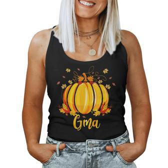 Gma Pumpkin Halloween Thanksgiving Grandma Fall Leaves For Grandma Women Tank Top | Mazezy CA
