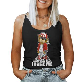 Only God Can Judge Me Hip Hop Teddy Christian Religion Women Tank Top | Mazezy