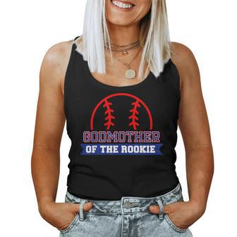 Godmother Of Rookie 1St Birthday Baseball Theme Matching Women Tank Top | Mazezy