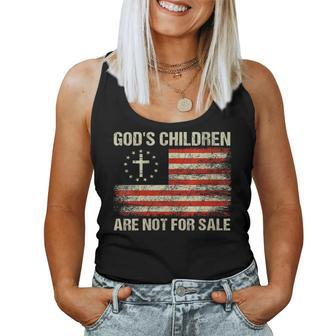 Gods Children Are Not For Sale Funny Quote Gods Children Women Tank Top Weekend Graphic - Monsterry