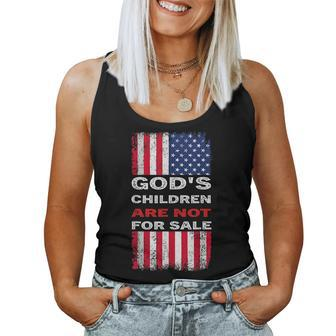 Gods Children Are Not For Sale Political Bible Christian Political Women Tank Top | Mazezy