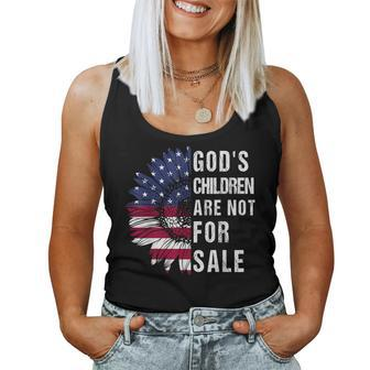 Gods Children Are Not For Sale Political Political Women Tank Top | Mazezy