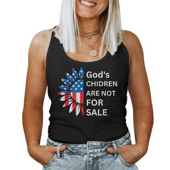 Gods Children Are Not For Sale Religion Women Tank Top | Mazezy