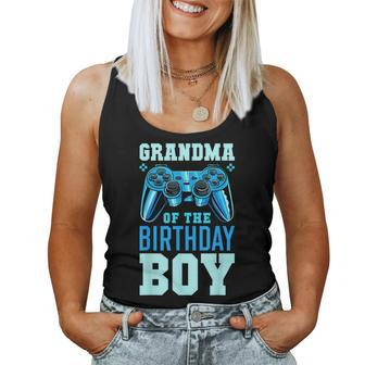 Grandma Of The Birthday Boy Matching Video Gamer Birthday Women Tank Top Weekend Graphic - Seseable