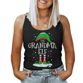 The Grandma Elf Christmas Family Matching Xmas Group Women Tank Top - Thegiftio UK