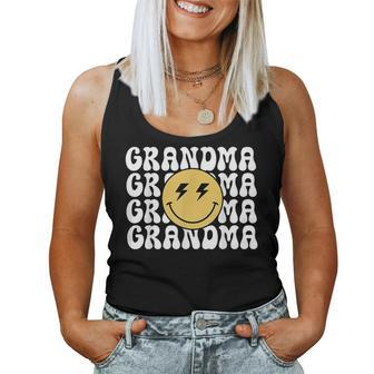 Grandma One Happy Dude Birthday Theme Family Matching Women Tank Top | Mazezy