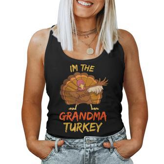 Grandma Turkey Matching Family Group Thanksgiving Party Pj Women Tank Top | Mazezy UK