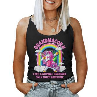 Grandmacorn Like A Normal Grandma Only More Awesome Unicorn Women Tank Top Basic Casual Daily Weekend Graphic - Thegiftio UK