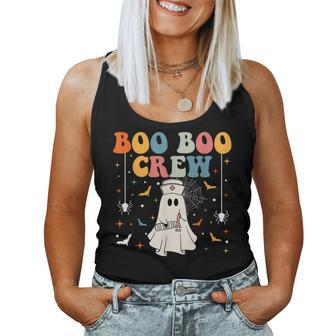 Groovy Boo Boo Crew For Cna Er Rn Lpn Halloween Nurse Women Tank Top | Mazezy