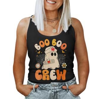 Groovy Boo Boo Crew Nurse Ghost Women Halloween Nurse Women Tank Top | Mazezy