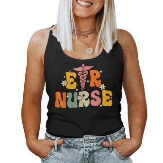 Groovy Er Nurse Emergency Room Nurse Nursing Women Tank Top - Seseable