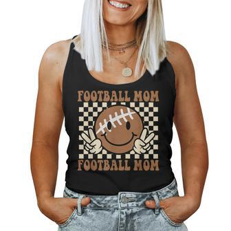 Groovy Football Mom Leopard Print For Mother's Day Women Tank Top - Seseable