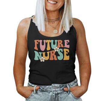 Groovy Future Nurse Nursing School Student Nurse In Progress Women Tank Top - Seseable