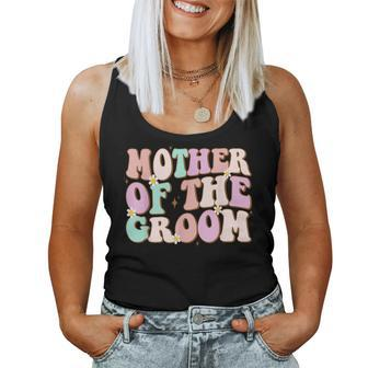 Groovy Mother Of The Groom Wedding Shower Mom From Groom Women Tank Top | Mazezy
