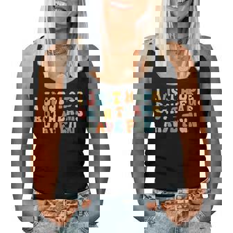 Groovy Style Football I Just Hope Both Teams Have Fun Women Tank Top - Seseable