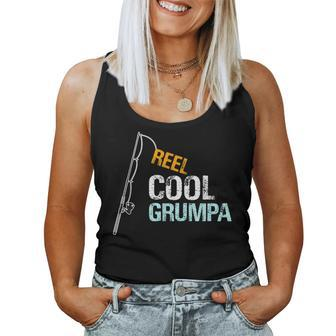 Grumpa From Granddaughter Grandson Reel Cool Grumpa Women Tank Top - Monsterry CA