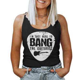 Guitarist Wife Band Groupie Guitar Pick For Wife Women Tank Top | Mazezy