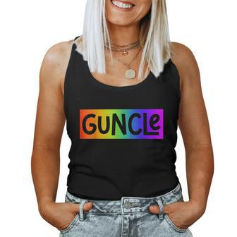 Guncle Gay Uncle Pride Rainbow Guncle Women Tank Top | Mazezy