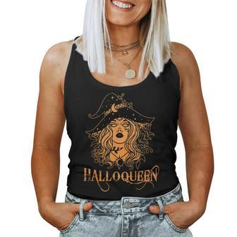 Halloween Ancient Witch Be Hallo Queen Women Girl Vintage Halloween Women Tank Top | Mazezy