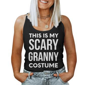 Halloween Grandma Costume This Is My Scary Granny Women Tank Top | Mazezy