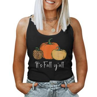 Halloween Pumpkin Women Thanksgiving It's Fall Y'all Halloween Pumpkin Women Tank Top | Mazezy