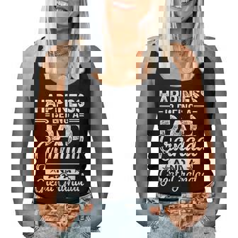 Happiness Is Being A Dad Granddad And A Great Grandad For Dad Women Tank Top | Mazezy