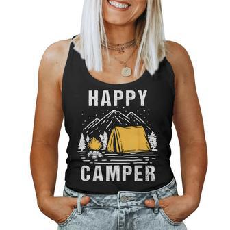 Happy Camper Camping Rv Camping For Men Women And Kids Camping Women Tank Top | Mazezy