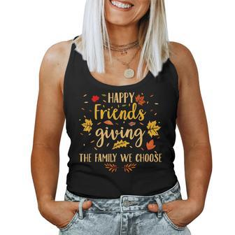 Happy Friendsgiving Friends & Family Fall Thanksgiving Women Tank Top - Thegiftio UK