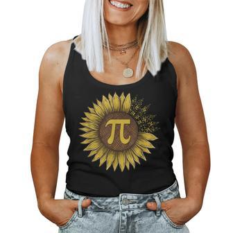 Happy Pi Day Sunflower Lovers Pi Day Number Symbol Math Women Tank Top | Mazezy