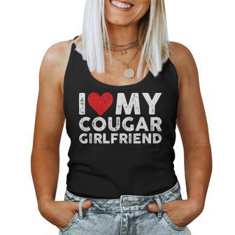 I Heart My Cougar Girlfriend Mom-My Family Gf Love Women Tank Top | Mazezy