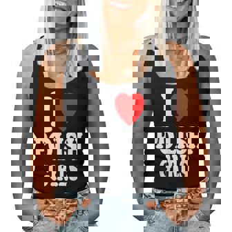 I Heart Love Polish Girls Attraction Accent Hot Sexy Women Tank Top - Thegiftio UK